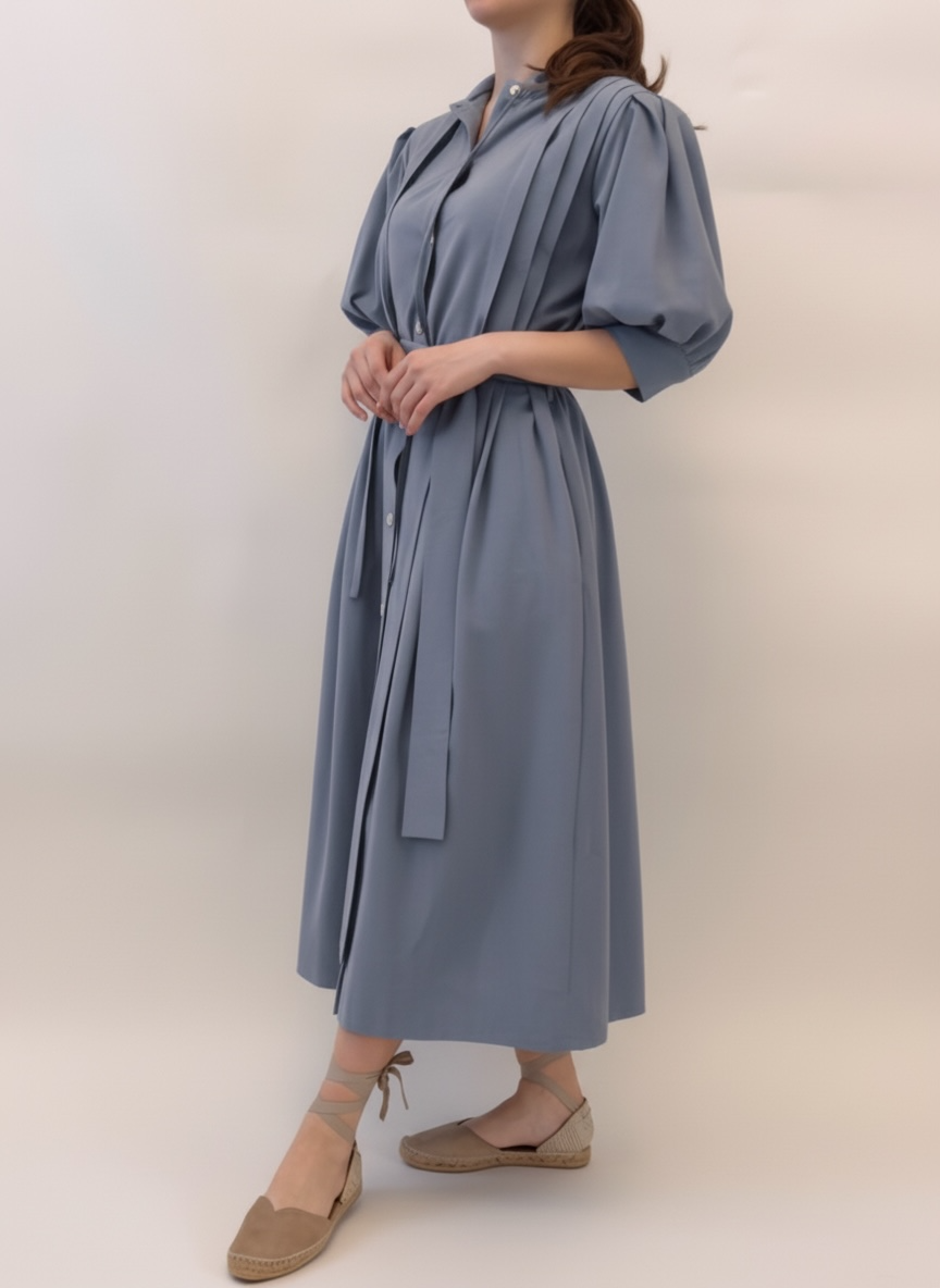 'Midnight Sonnet' Dress - Blue Grey