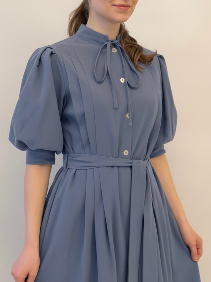 'Midnight Sonnet' Dress - Blue Grey