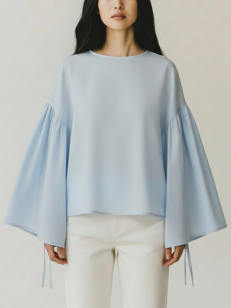 'Bohema' Blouse - Light Blue