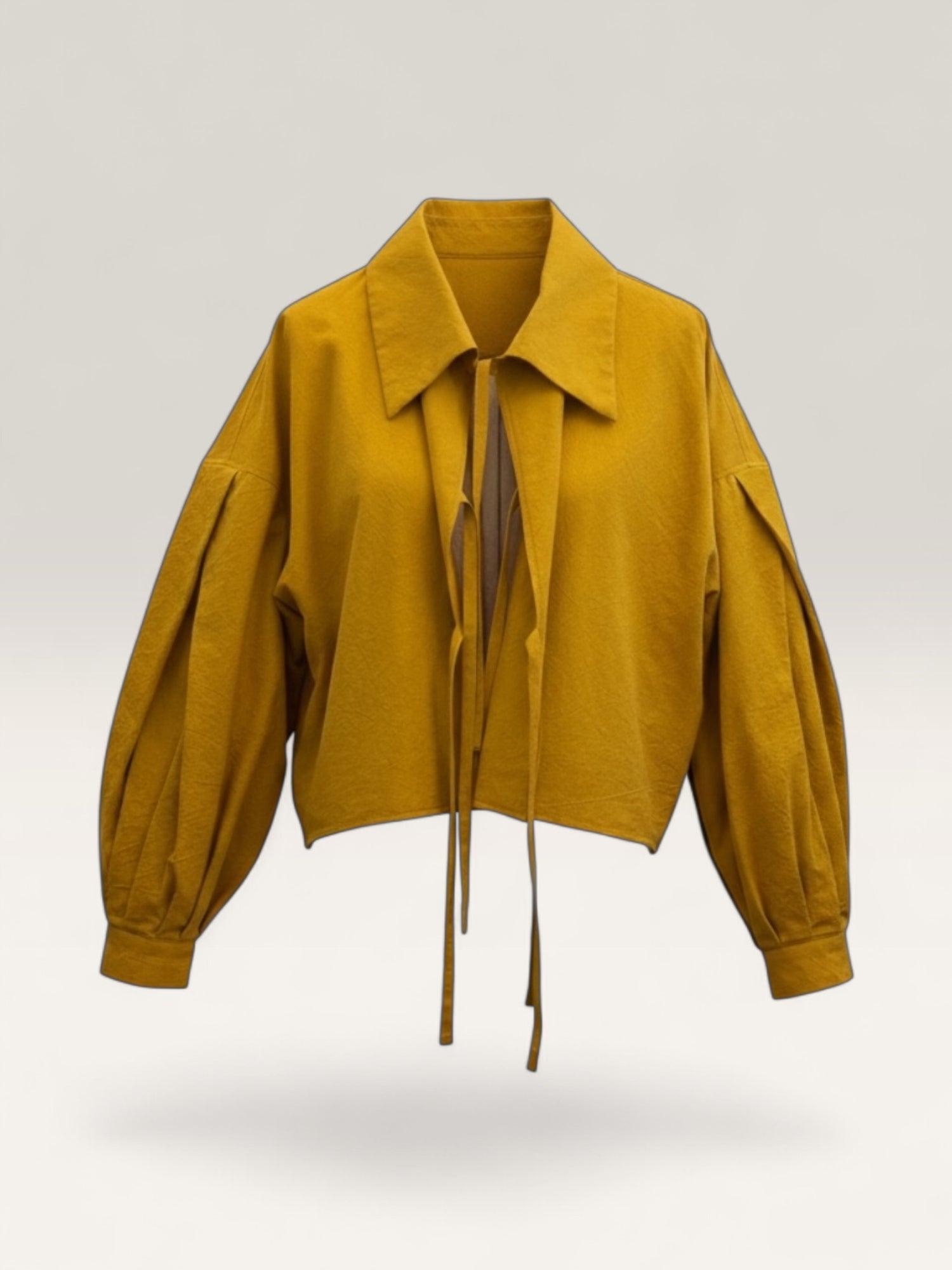 'The Brushstroke' Jacket - Ochre
