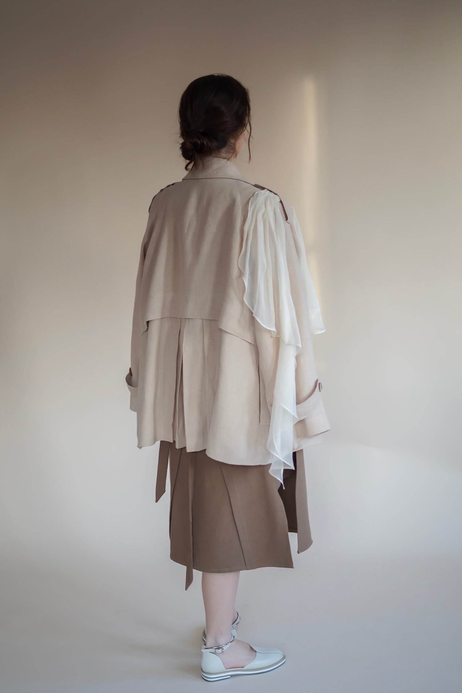 'L’oiseau Sable' Jacket in Beige